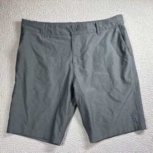 Hang Ten Men Regular Fit Hybrid Walkshorts Gray Size 34 4 Way Stretch Quick Dry